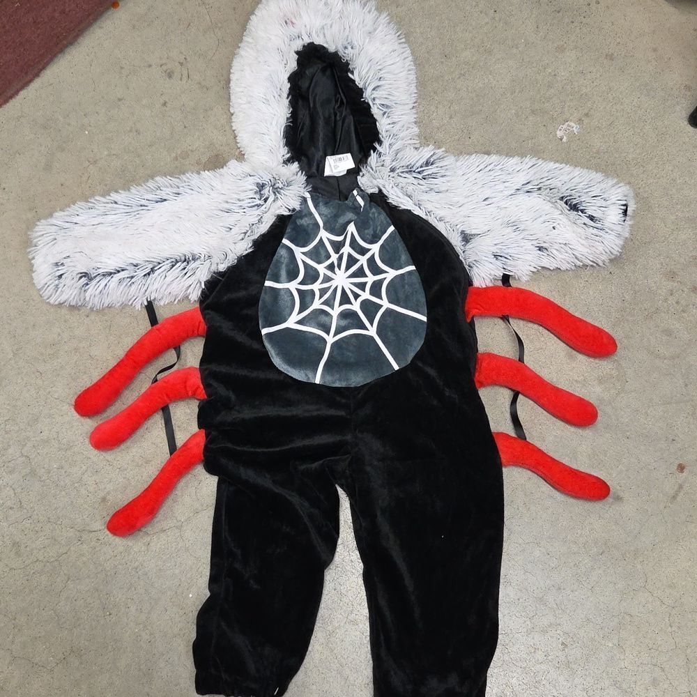 Spider Costume Toddler 18-24 Months Spider Boys Girls Hooded Jumpsuit Hyde & Eek